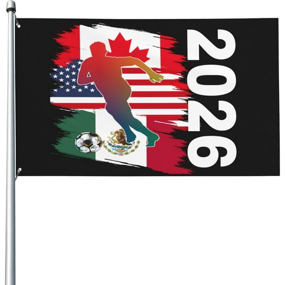 Cup26 flag Usa Canada Mexico 2026 Host Country Soccer Football Supporters 3x5 Banner Yard Outdoor Flags