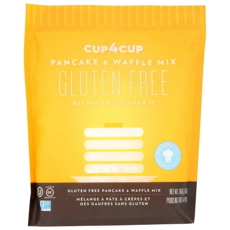 Cup4Cup Gluten Free Pancake & Waffle Mix, 8.7 Oz Bags, Pack of 6
