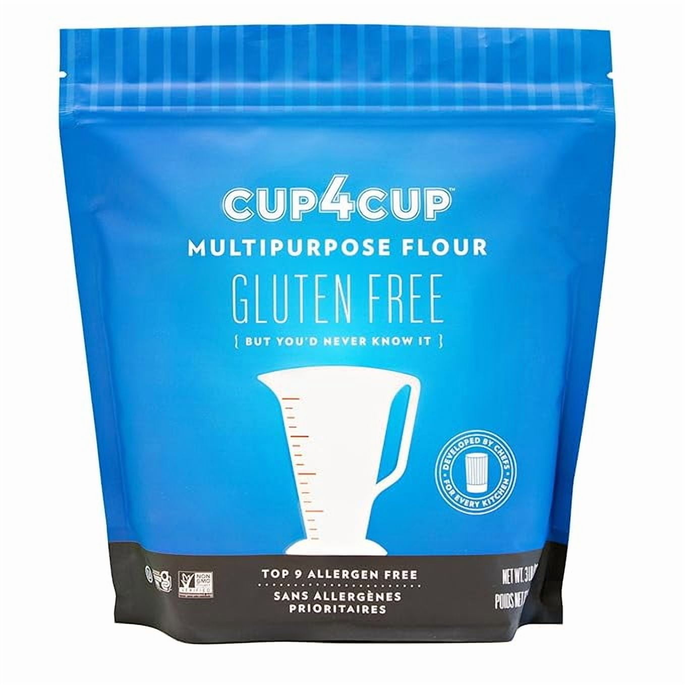 Cup4Cup Multipurpose Flour, 3 OLF24 Pounds, Certified Gluten Free, Dairy Free Flour, 1:1 All Purpose Flour Substitution, Non-GMO, Kosher, Made in the USA