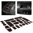 thumbnail image 1 of CupHolderHero for Chevy Silverado 1500 and GMC Sierra Accessories 2019-2021 Custom Liner Accessories – Premium Cup Holder, Console, and Door Pocket Inserts - (Crew Cab with Bench Seats) (Red Trim), 1 of 5