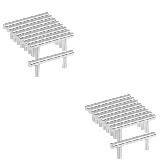 Cupboard Handles 20 PCS Stainless Steel Cabinet Wardrobe Drawer