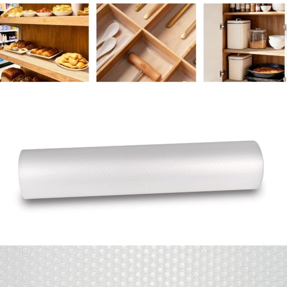 Cupboard Protector,Kitchen Cabinet Mat,Non-Adhesive Kitchen Cabinet Lining,Anti-Slip Cupboard Liner for Home,1.48x9.84ft,1Pack