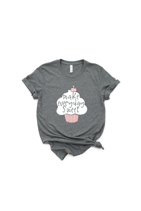 Cupcake Baker T-Shirt: Sweet Everyday Design, Unisex Jersey Tee All Size S-5Xl