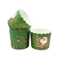 thumbnail image 1 of Cupcake Baking Cups – 50 Pack Oven Safe Muffin Liners, Greaseproof Paper Cupcake Wrappers for Home Baking, Party, Christmas Desserts, 1 of 5
