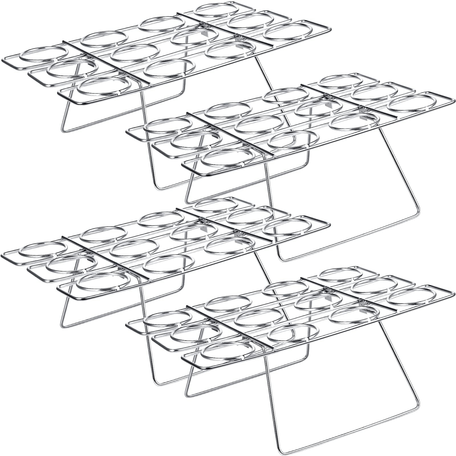 Cupcake Cones Baking Rack Stainless Steel Ice Cream Cupcakes Holder 12 ...