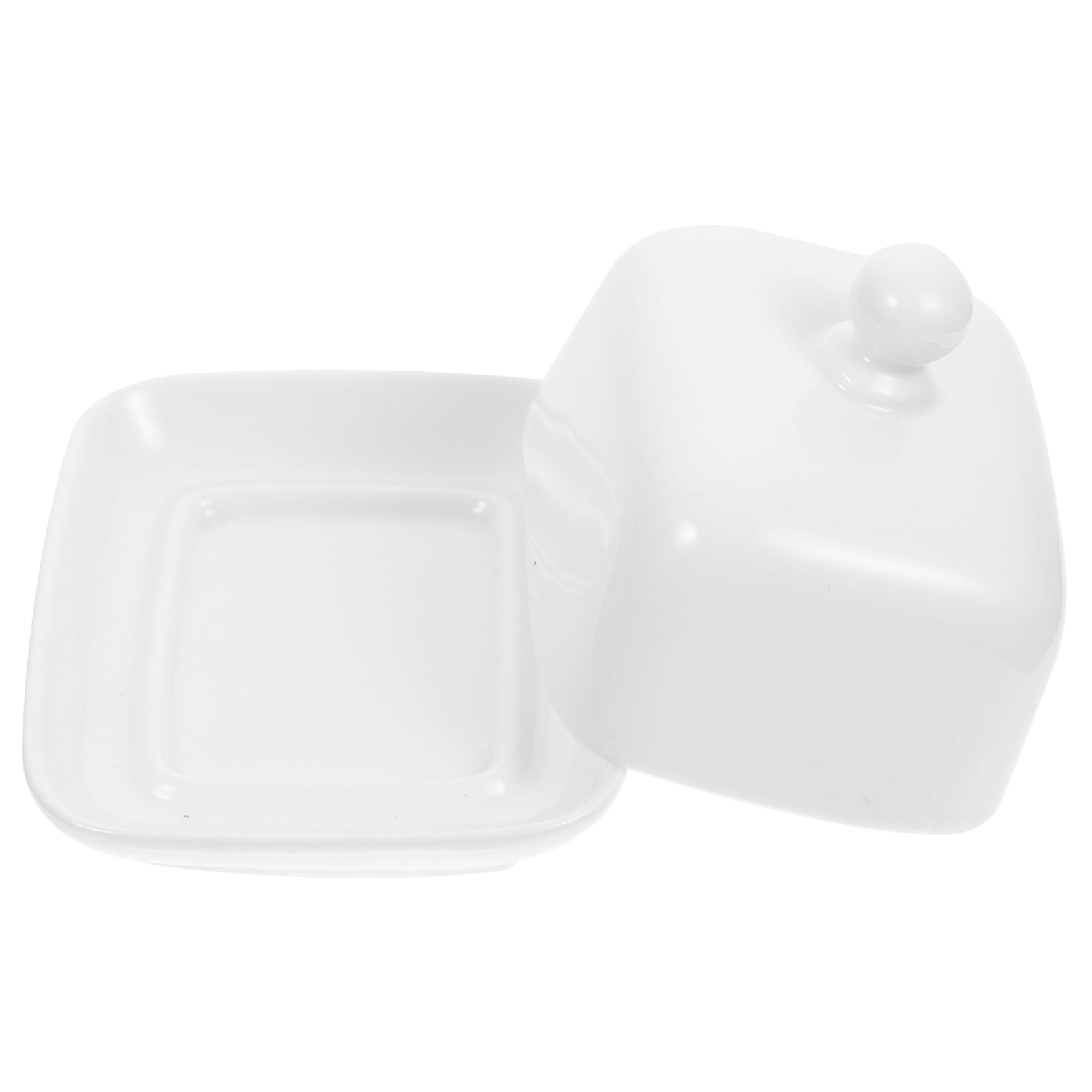 Cupcake Containers Ceramic Butter Dish with Lid Cheese Tray Dish