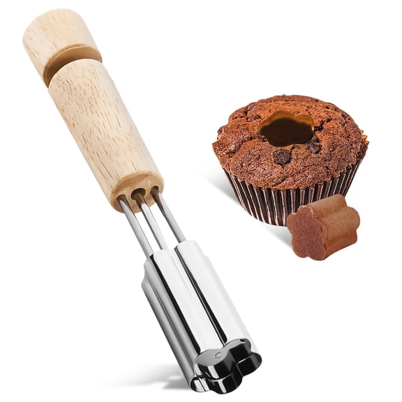 Cupcake Corer, Stainless Steel Cupcake Corer Tool Used for Cupcake Filler Tool Cake Cupcake Corer Tool Reusable Corer Tool Kitchen Cookie Baking Filling and Decorating Cupcake Accessories Tool.