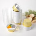 Cupcake Cups with Lids Disposable Ramekins 5oz Aluminum Foil Baking Cup