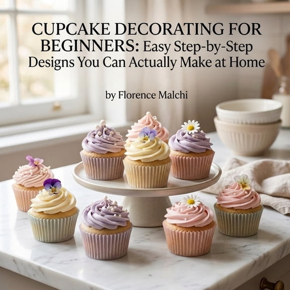The Confident Kitchen Cupcake Decorating for Beginners: Easy Step-by-Step Designs You Can Actually Make at Home, Book 4, (Paperback)