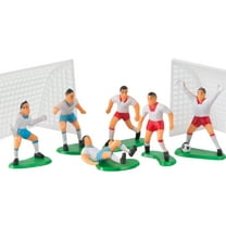 Cupcake Decoration Set Miniature Decorative Plastic Baby Children Soccer Football Cake Topper, Birthday Party Supplies (1 Set)