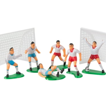 Cupcake Decoration Set Miniature Decorative Plastic Baby Children Soccer Football Cake Topper, Birthday Party Supplies (1 Set)