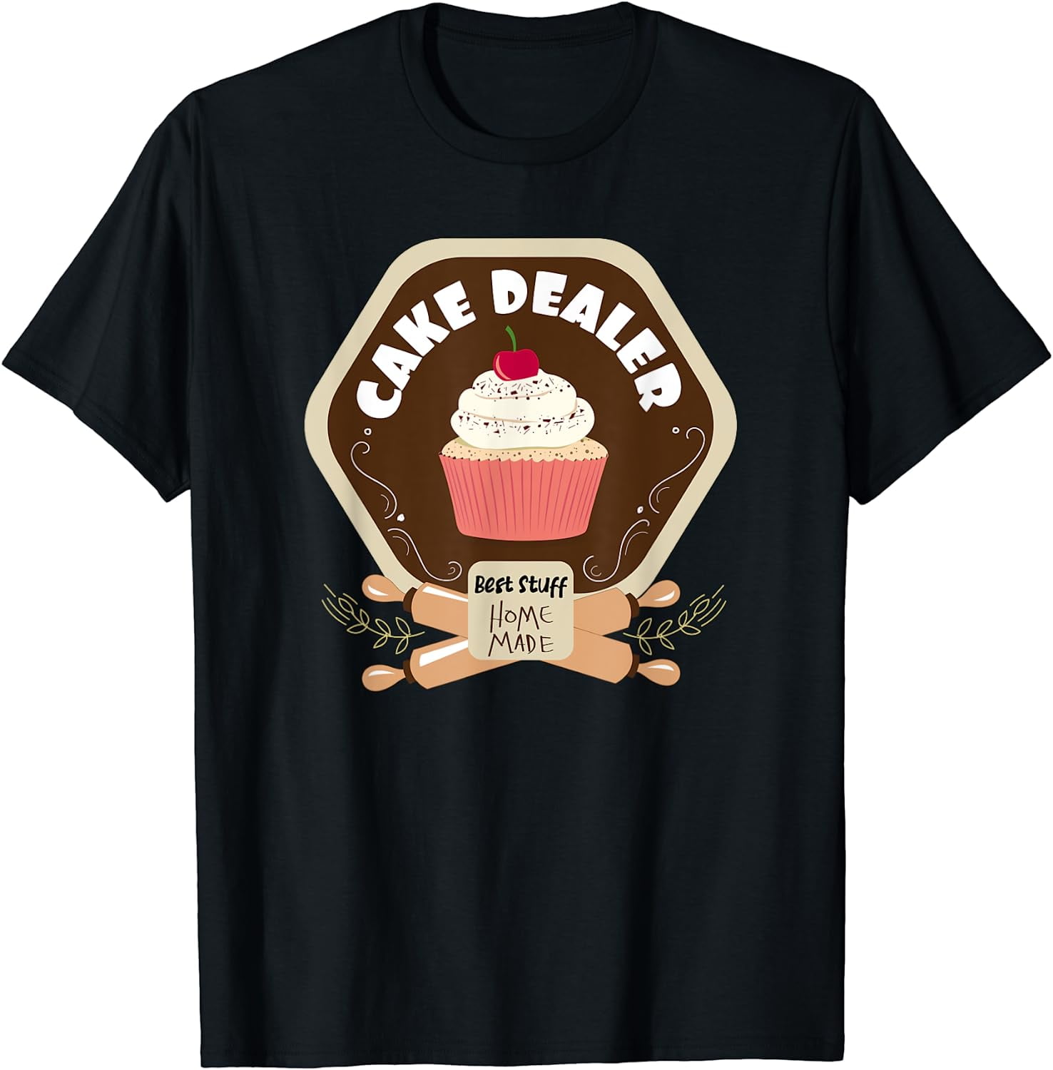 Cupcake Design for Baker and Pastry Cook Cake Dealer TShirt