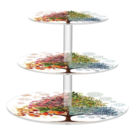 Cupcake Dessert Display Holder Tower Decorations For Party Wedding Birthday Anniversary 4 Seasons Tree