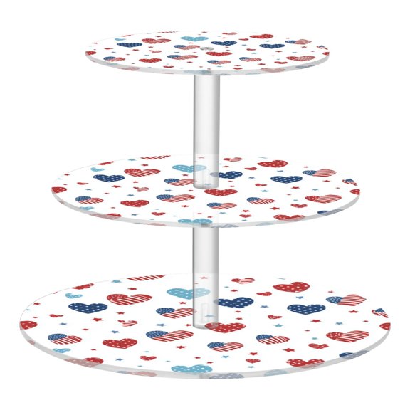 Cupcake Dessert Display Holder Tower Decorations For Party Wedding Birthday Anniversary 4th Of July Theme