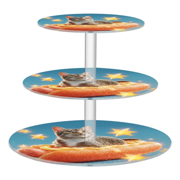 Cupcake Dessert Display Holder Tower Decorations For Party Wedding Birthday Anniversary A Cat