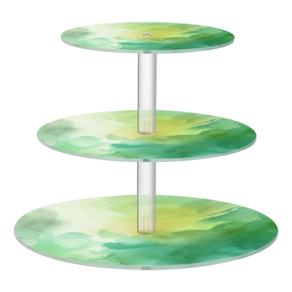 Cupcake Dessert Display Holder Tower Decorations For Party Wedding Birthday Anniversary Abstract Light Green