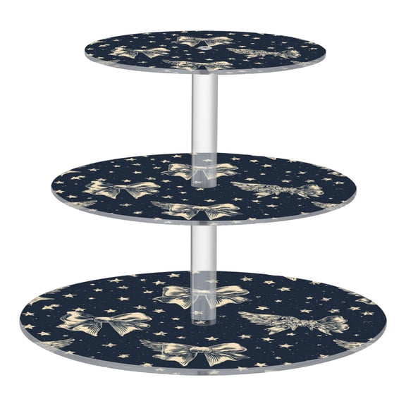 Cupcake Dessert Display Holder Tower Decorations For Party Wedding Birthday Anniversary Angel Bow