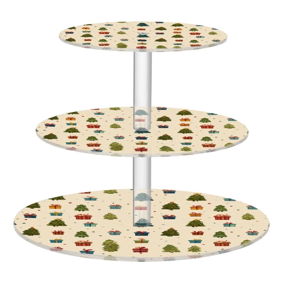 Cupcake Dessert Display Holder Tower Decorations For Party Wedding Birthday Anniversary Beige Background