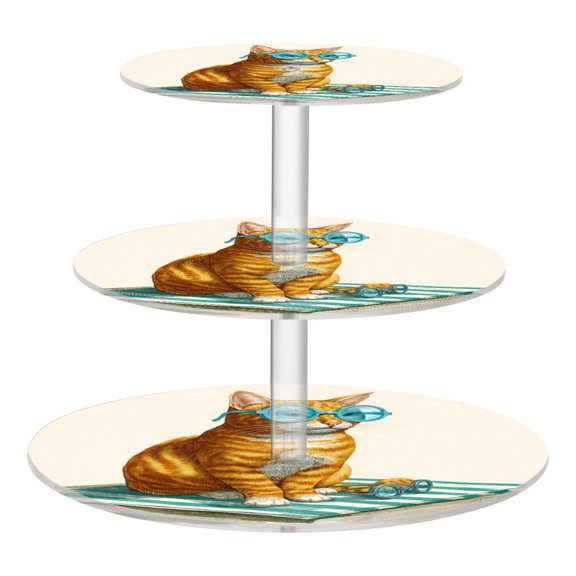 Cupcake Dessert Display Holder Tower Decorations For Party Wedding Birthday Anniversary Blue Glasses