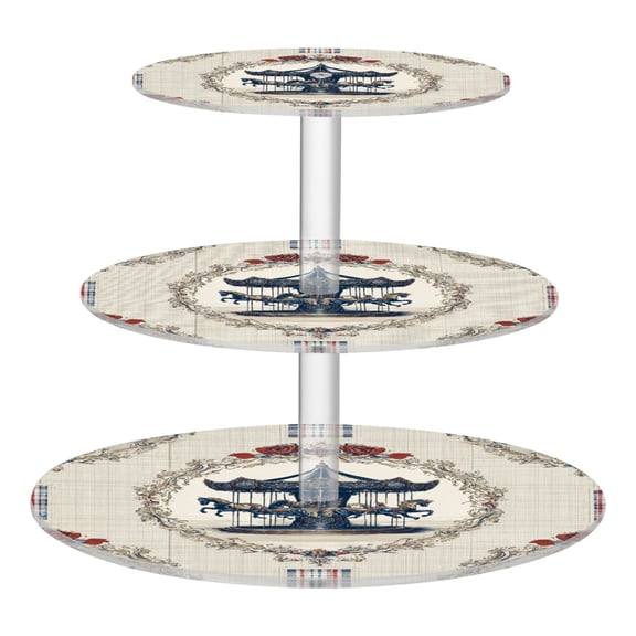 Cupcake Dessert Display Holder Tower Decorations For Party Wedding Birthday Anniversary Carousel