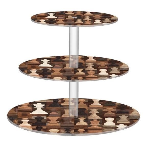 Cupcake Dessert Display Holder Tower Decorations For Party Wedding Birthday Anniversary Chess