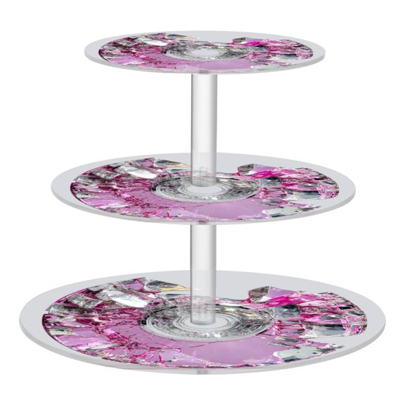 Cupcake Dessert Display Holder Tower Decorations For Party Wedding Birthday Anniversary Damaged Cd