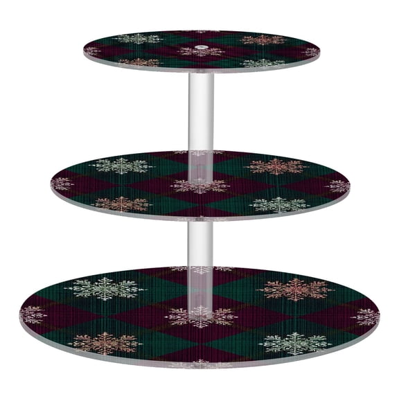 Cupcake Dessert Display Holder Tower Decorations For Party Wedding Birthday Anniversary Digital Snowflakes