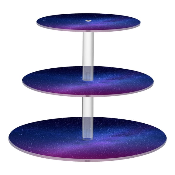 Cupcake Dessert Display Holder Tower Decorations For Party Wedding Birthday Anniversary Galaxy Milky