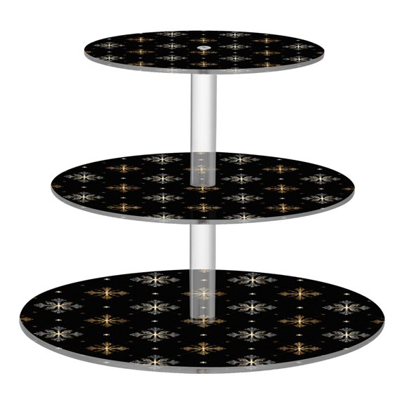 Cupcake Dessert Display Holder Tower Decorations For Party Wedding Birthday Anniversary Intricate Crosses Decorative