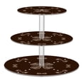 thumbnail image 1 of Cupcake Dessert Display Holder Tower Decorations For Party Wedding Birthday Anniversary Lace Pattern with Bows, 1 of 8