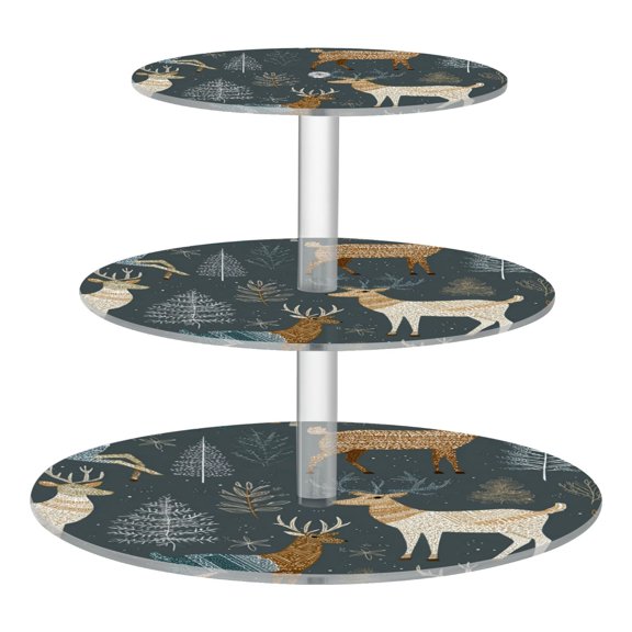 Cupcake Dessert Display Holder Tower Decorations For Party Wedding Birthday Anniversary Line Drawing Of A Deer