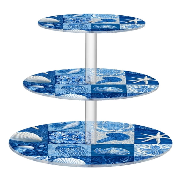 Cupcake Dessert Display Holder Tower Decorations For Party Wedding Birthday Anniversary Marine