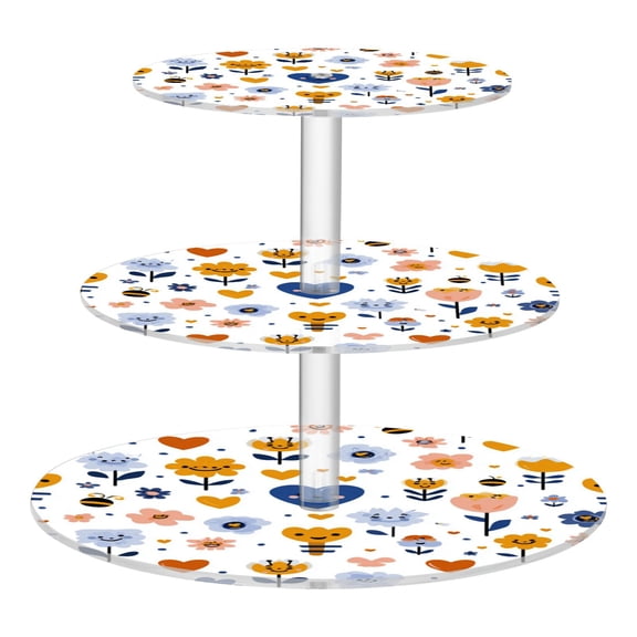 Cupcake Dessert Display Holder Tower Decorations For Party Wedding Birthday Anniversary Pattern Of Heart