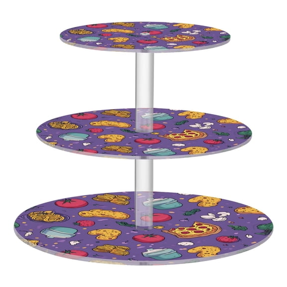 Cupcake Dessert Display Holder Tower Decorations For Party Wedding Birthday Anniversary Pizza Pasta
