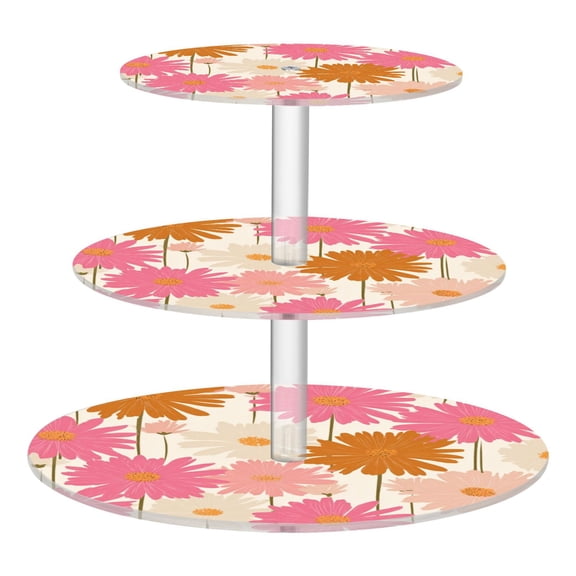 Cupcake Dessert Display Holder Tower Decorations For Party Wedding Birthday Anniversary Small Daisies