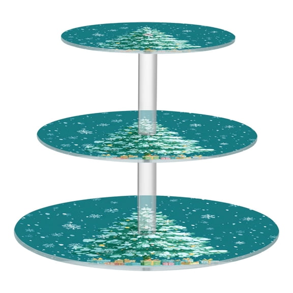 Cupcake Dessert Display Holder Tower Decorations For Party Wedding Birthday Anniversary Snowflakes Danced