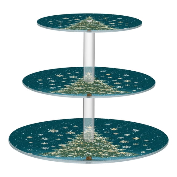 Cupcake Dessert Display Holder Tower Decorations For Party Wedding Birthday Anniversary Snowflakes Danced