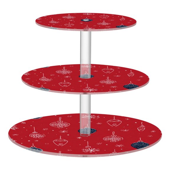 Cupcake Dessert Display Holder Tower Decorations For Party Wedding Birthday Anniversary Snowflakes Ornaments