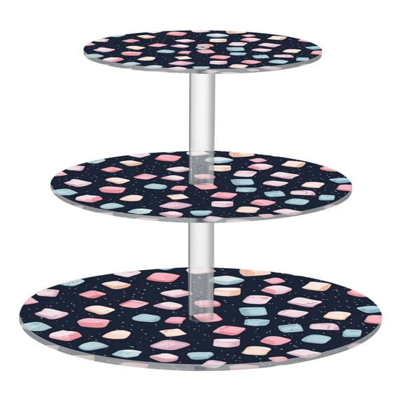 Cupcake Dessert Display Holder Tower Decorations For Party Wedding Birthday Anniversary Sweet Puffed Candy