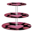 thumbnail image 1 of Cupcake Dessert Display Holder Tower Decorations For Party Wedding Birthday Anniversary Textured Of Hearts, 1 of 8