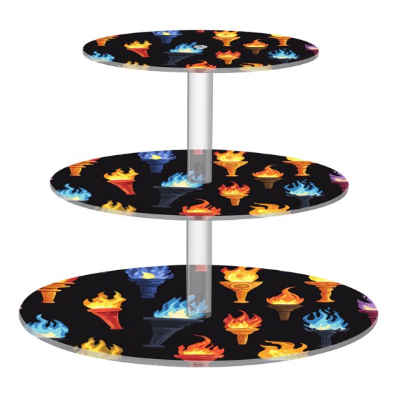 Cupcake Dessert Display Holder Tower Decorations For Party Wedding Birthday Anniversary Torch