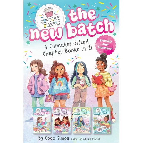 4 Cupcake-Filled Chapter Books In 1!: Emily's Cupcake Magic!; Natalie's Double Trouble; Ren's One-Of-a-Kind Cupcakes; Alana's Cupcake Garden (Paperback)