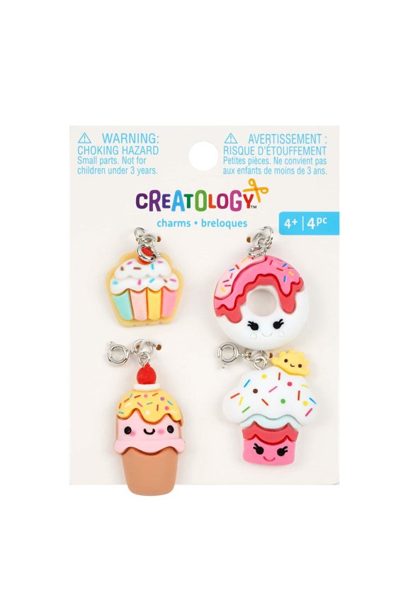 Cupcake & Donut Charm Set by Creatology - Multipack Charms for DIY Jewelry - Accessories & Kids Crafts - 12 Pack