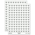 thumbnail image 1 of Cupcake Doodle 200+ Round Stickers - White - Gloss Finish - 0.50" Size, 1 of 3
