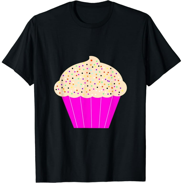 Cupcake Fun Food Costume T-Shirt White Frosting Sprinkles Cupcake Fun Food Costume T-Shirt White Frosting Sprinkles