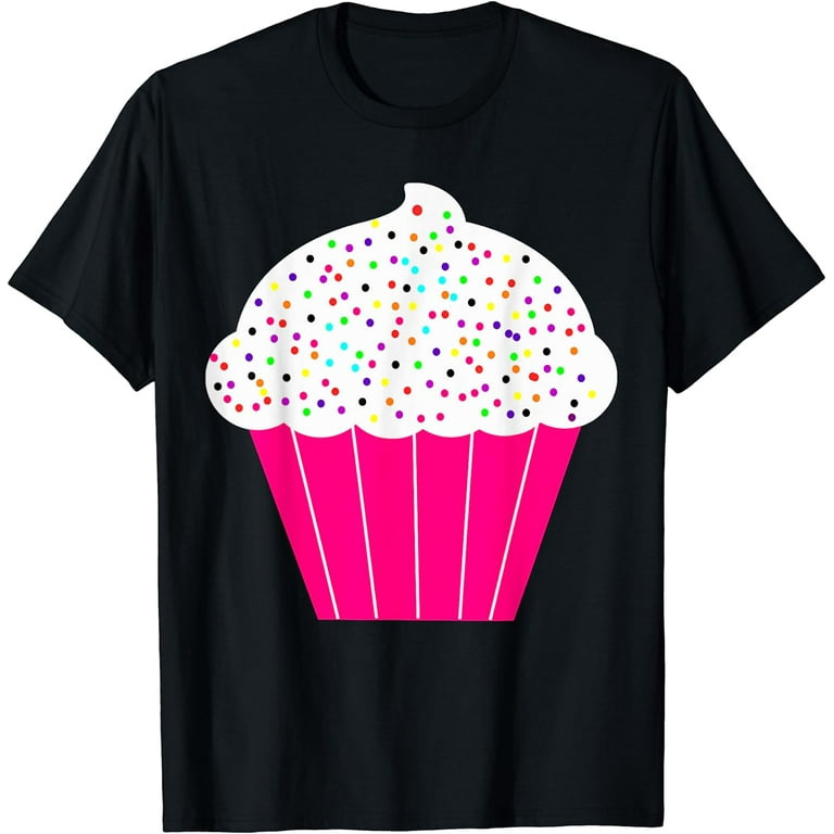 Cupcake Fun Food Costume T-Shirt White Frosting Sprinkles Cupcake Fun Food Costume T-Shirt White Frosting Sprinkles