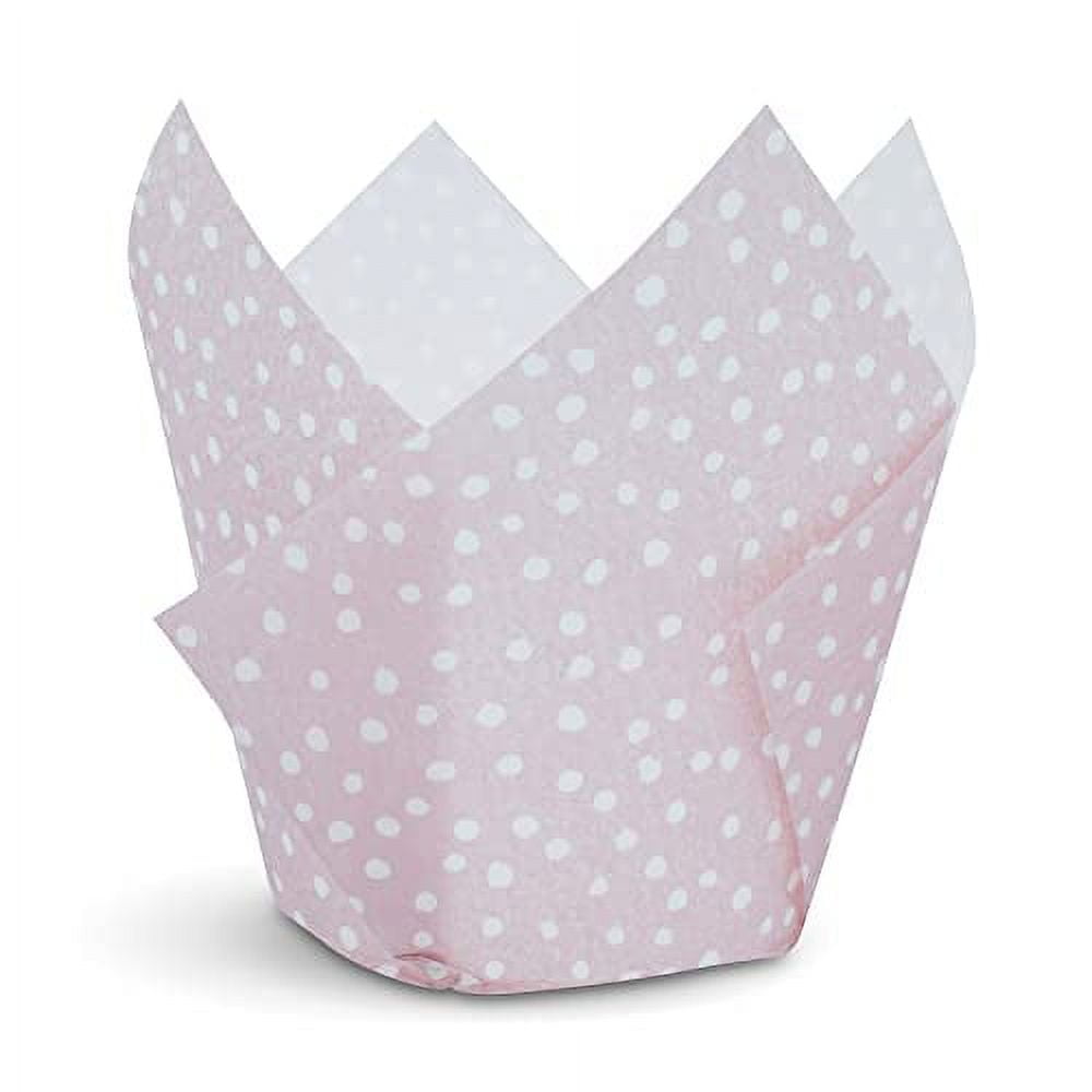 Cupcake Liners 100 Spotted Blush Cupcake Liners, Wrappers, Baking