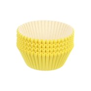 100-Piece Yellow Cupcake Liners - Standard Size, Greaseproof Paper Baking Cups For Muffins & Cupcakes