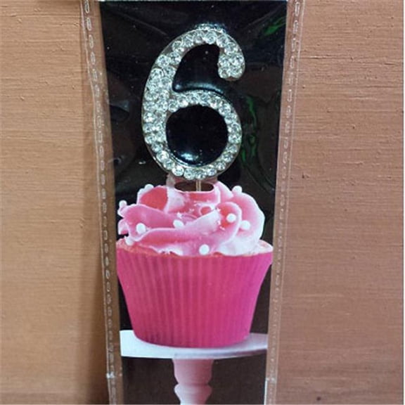 Cupcake Monogram Toppers - 6