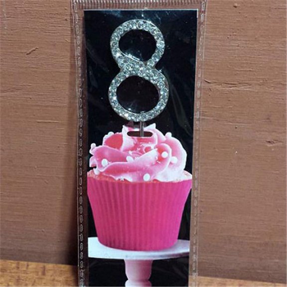 Cupcake Monogram Toppers - 8